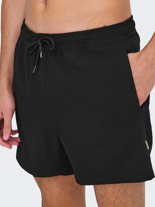 Actual product image Only & Sons Onsted Life Solid Seersucker Swim Noos (XXL)