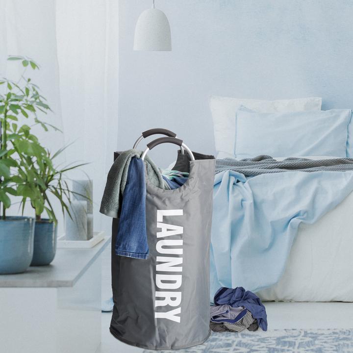 Actual product image Relaxdays Folding Laundry Hamper with Handles (60 l)
