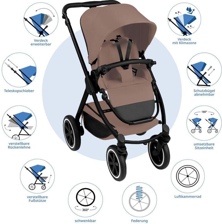 Produktbild ABC Design Kinderwagen 3 in 1 3in1 Kombi-Kinderwagen-Set Samba 2 inkl.