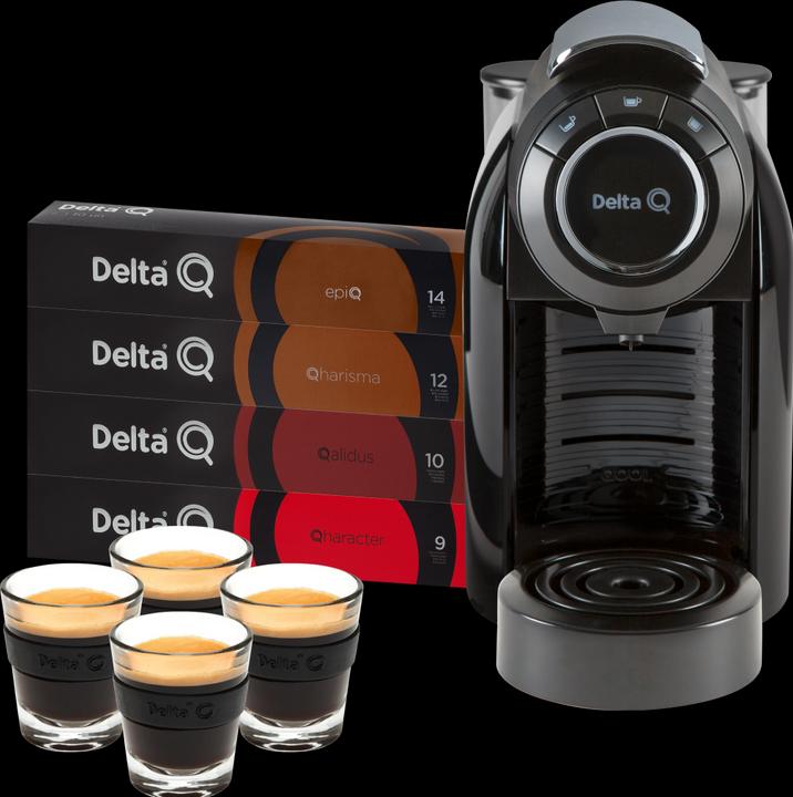 Delta Q Qool Evolution mit 40 Kapslen und 4 Gläser (DELTA Q)