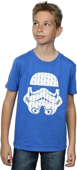 Immagine prodotto Star Wars Christmas Stormtrooper Helmet Maglietta Ragazzi (140, 146)