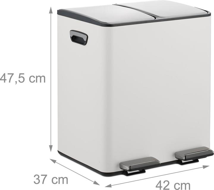 Produktbild Relaxdays Mülleimer Küche 2x 15 Liter (15 l)