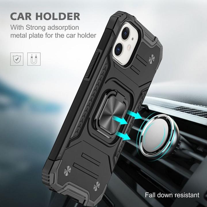 Produktbild König Design Hülle Handy Schutz für Apple iPhone 12 13 14 Pro Max Outdoor Case Cover Bumper (Apple iPhone 12, Realme 12 Pro+)
