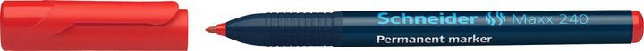 Image du produit Schneider Marqueur permanent Maxx 240 Largeur de trait : 1-2 mm Couleur de l'encre : rouge (Rouge, 2 mm, 10 x)