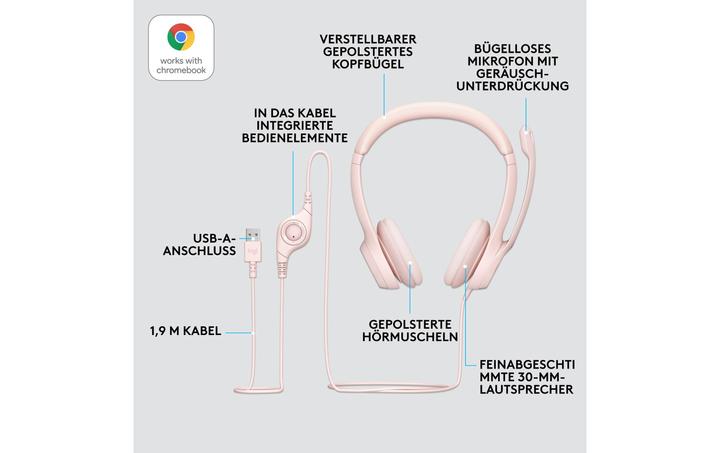 Immagine prodotto Logitech Cuffie Per Computer USB H390 (Cablato, USB-A)