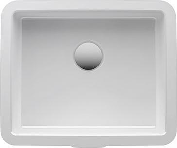 Produktbild Laufen Living City Einbauwaschtisch von unten, ohne Hahnloch, 400x335mm, weiss (450 mm, 400 mm)
