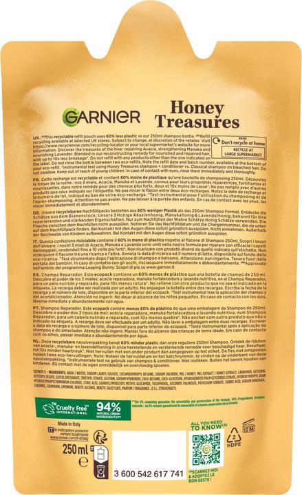 Produktbild Garnier Ultra Doux Honey Treasures (250 ml, Flüssiges Shampoo)