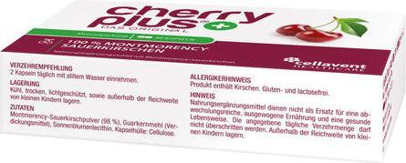 Nährwerte und Zutaten cherry plus Sauerkirsch Kapseln Kaps (60 Stück, Kapseln)