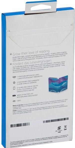 Image du produit Amazon Kindle Kids Edition (2022) (6", 16 Go, Bleu)