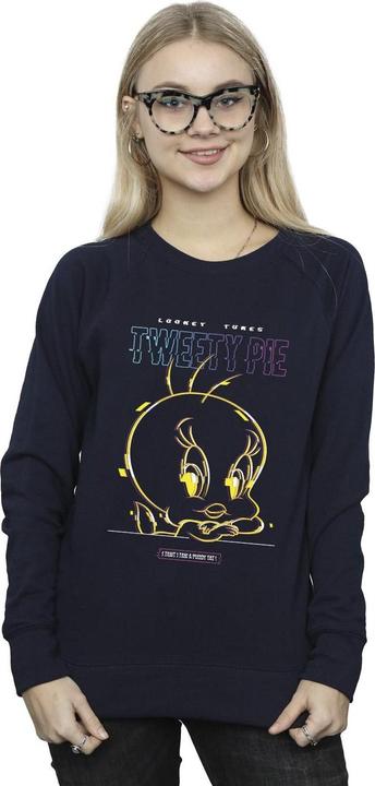 Actual product image Looney Tunes Womens/Ladies Tweety Glitch Sweatshirt (XXL)