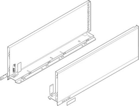 Actual product image Blum Flexible front drawer sets LEGRABOX pure C, silk white