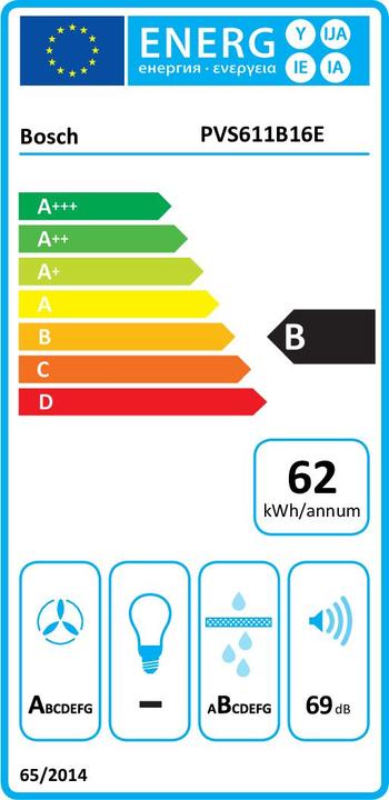 Energy Label Bosch Hausgeräte PVS611B16E