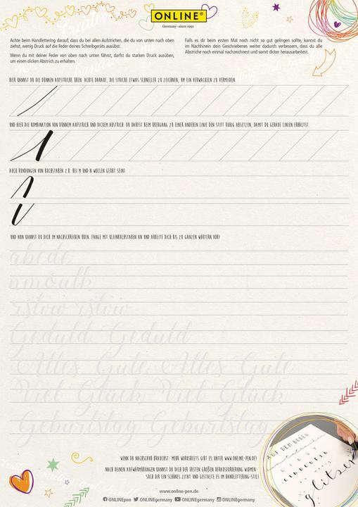 Produktbild Online Handlettering Set (Blau, 1 x)