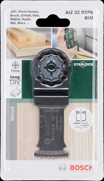 Produktbild Bosch Zubehör Tauchsägeblatt AIZ 32 BSPB Starlock BIM, Hard Wood, 50 x 32 mm