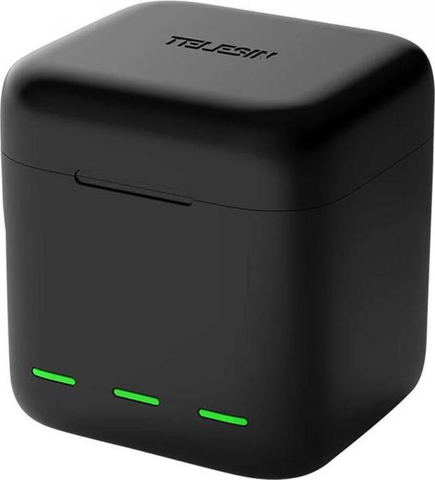 Image du produit Telesin Chargeur de boîte à trois canaux + 3 batteries (GoPro Hero 9, GoPro Hero 11, GoPro Hero 10, GoPro Hero 12)