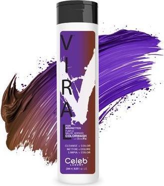 Produktbild Celeb Luxury Lila Haarfarbe Depositing Colorwash Shampoo für Brünette (Flüssiges Shampoo)