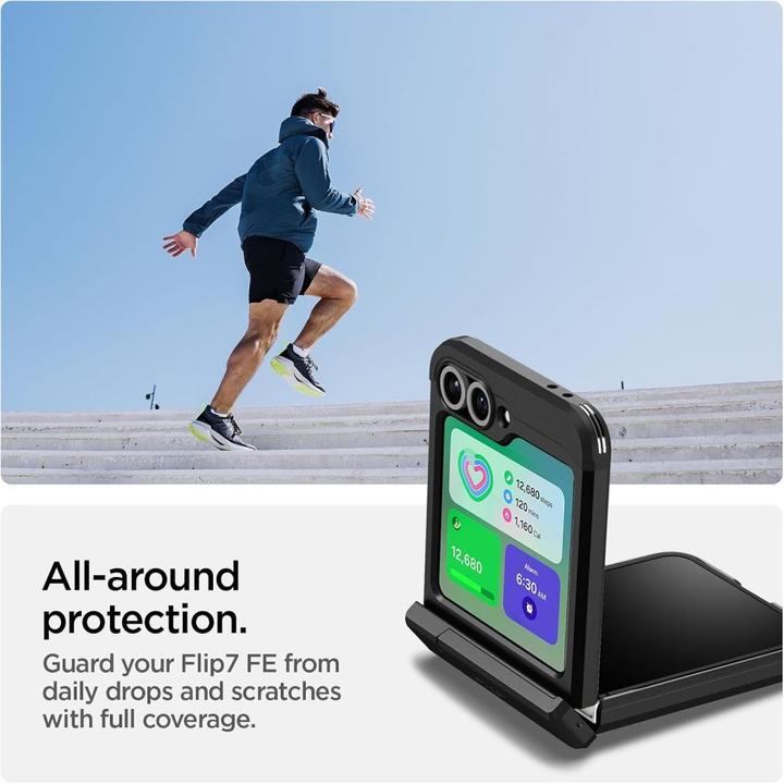 Immagine prodotto Spigen - Tough Armor Pro MagSafe - Samsung Galaxy Z Flip6 / Flip7 FE - Black (Samsung Galaxy Z Flip6, Samsung Galaxy Z Flip7 FE)