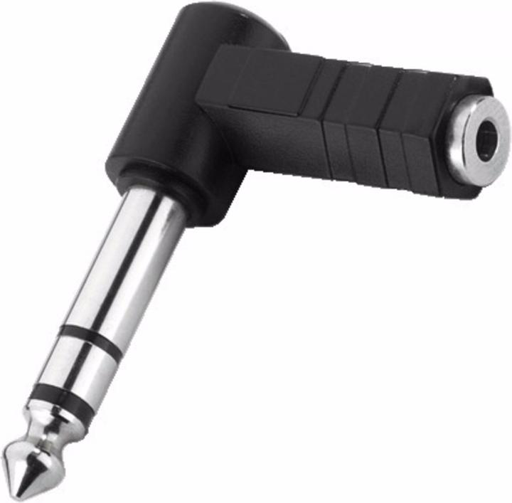 Produktbild Monacor Winkeladapter 6.5mm m - 3.5mm f Stereo