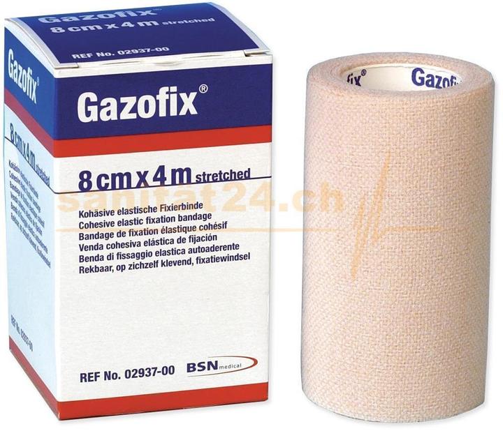 Actual product image BSN kohäsive Fixierbinde 4cmx4m hautfarben latexfrei