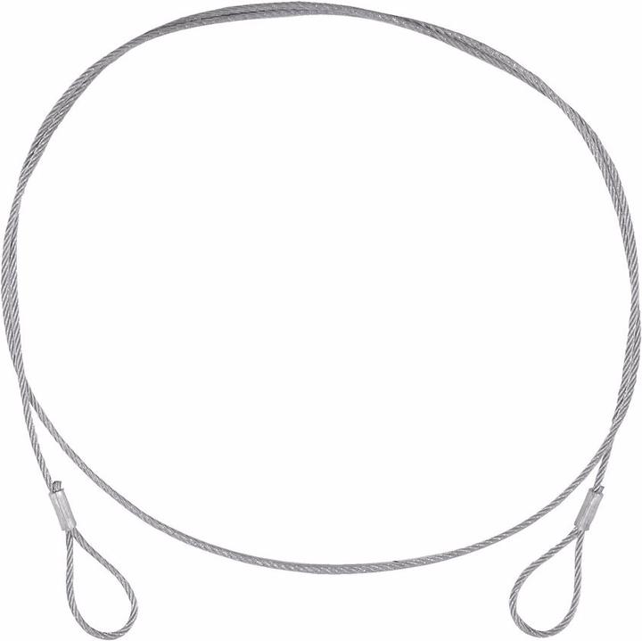 Eurolite Cavo d'acciaio (SC) 900x3mm argento senza connettore