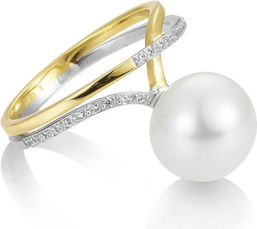 Breuning RING - C.ZP/Brill. 0,117 Ct. H/si (49, 585/14 K Gold)