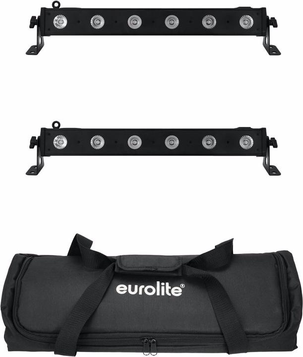 Produktbild Eurolite Set 2x LED BAR-6 QCL RGBA + Soft Bag