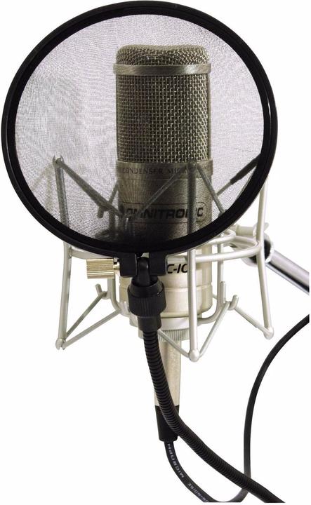 Actual product image Omnitronic Microphone pop filter black