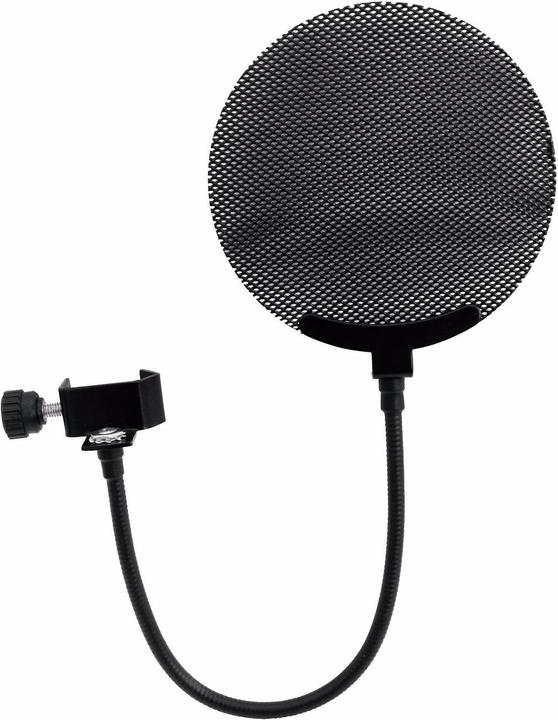 Omnitronic Microphone pop filter, metal black