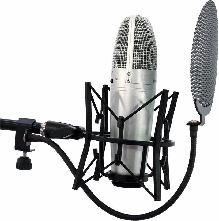 Actual product image Omnitronic Microphone pop filter, metal black