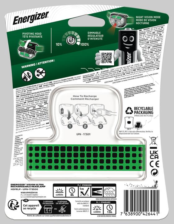 Actual product image Energizer Vision Ultra (400 lm)
