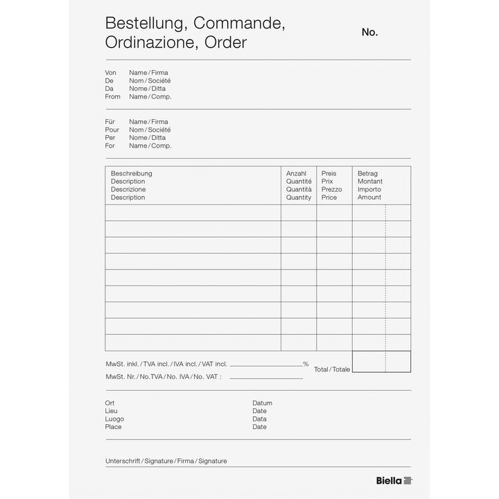 Produktbild Biella Durchschreibeblock Copy Block, A5 (100 x)