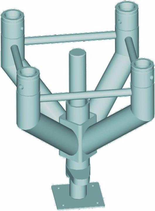 Actual product image Alutruss QUADLOCK Leveling Foot Frame QNF-300