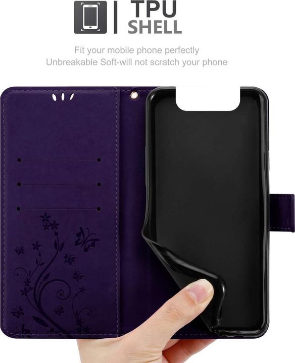 Actual product image Cadorabo Case for Samsung Galaxy A80 / A90 4G Flower Book (Samsung Galaxy A80)