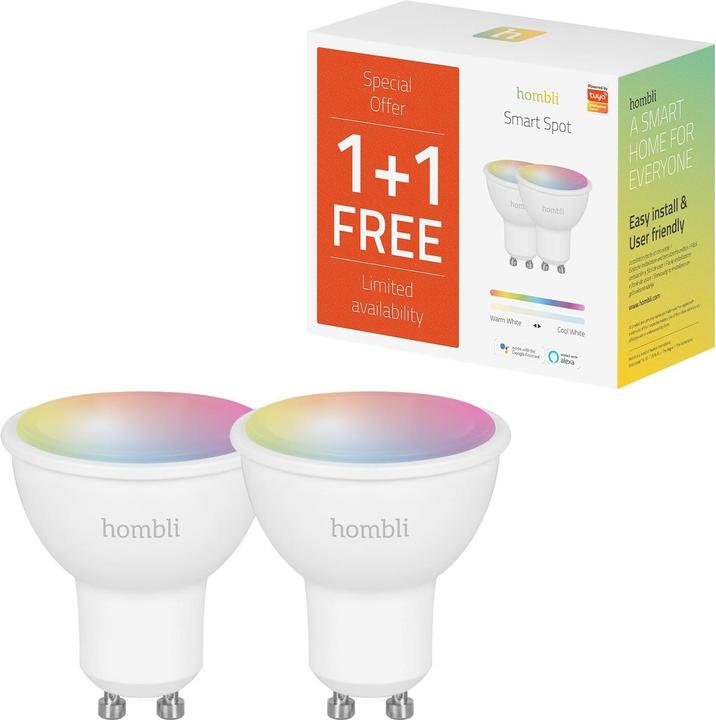 Actual product image Hombli Smart Spot (GU10, 4.50 W, 380 lm, 2 x, F)