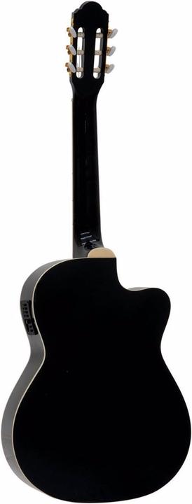 Produktbild Dimavery CN-600L Klassikgitarre, schwarz (Halbakustik Gitarre)