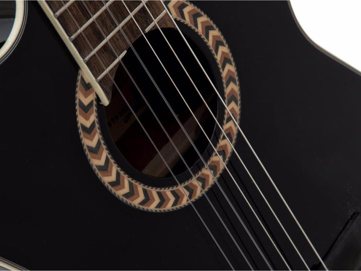 Produktbild Dimavery CN-600L Klassikgitarre, schwarz (Halbakustik Gitarre)