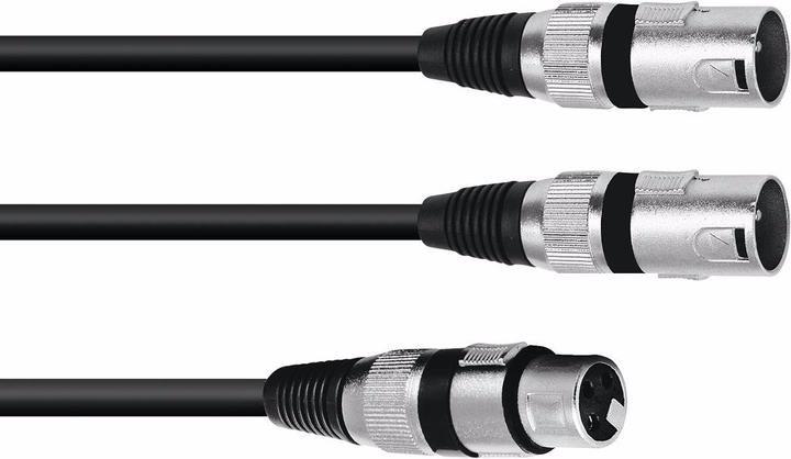 Immagine prodotto Omnitronic Cavo adattatore XLR(F)/2xXLR(M) 3m bw (3 m, XLR)