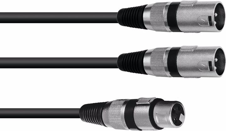 Actual product image Omnitronic 30225203 XLR adapter cable (1x XLR female 3 pin (0.50 m, XLR)