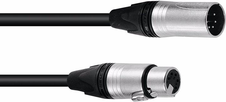 Actual product image Psso DMX cable XLR 5pin 0,5m sw Neutrik (0.50 m, XLR)