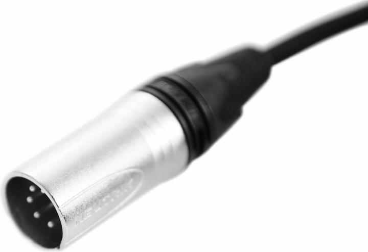Actual product image Psso DMX cable XLR 5pin 0,5m sw Neutrik (0.50 m, XLR)