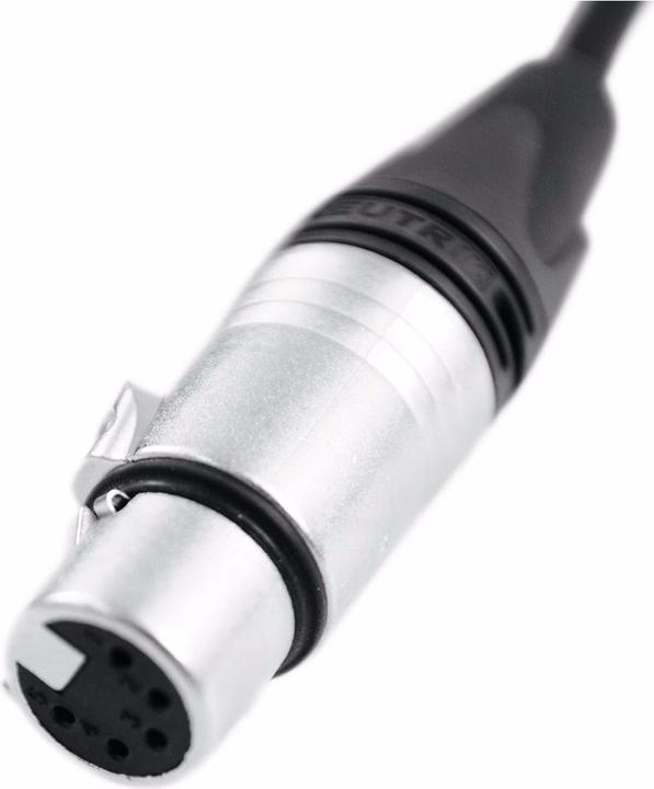 Actual product image Psso DMX cable XLR 5pin 0,5m sw Neutrik (0.50 m, XLR)