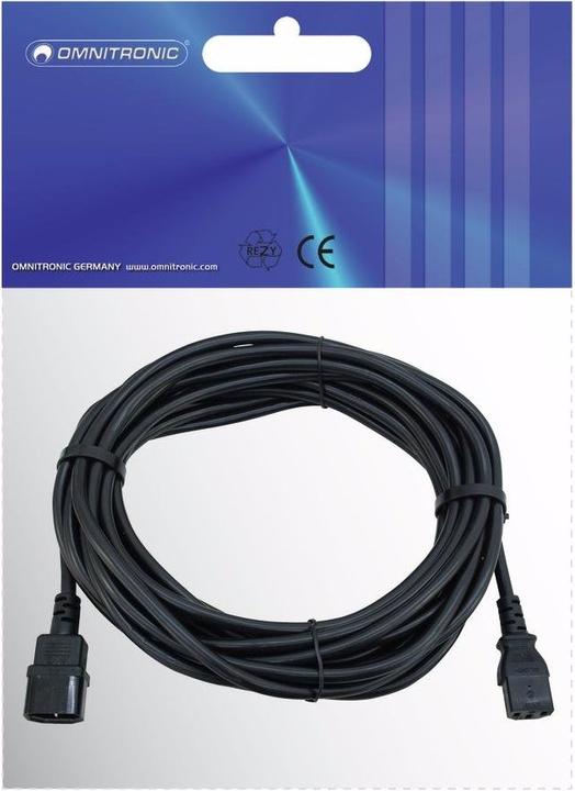 Produktbild Omnitronic Kaltgeräte Verlängerung 3x1,5 10m sw (10 m)