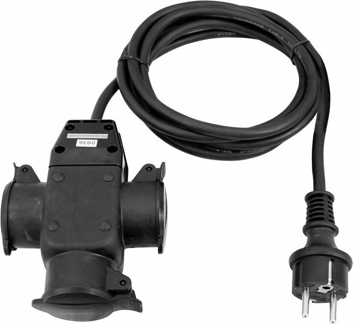 Actual product image Eurolite Extension 3x1,5 3m 3-fold (3 m, 3-pole)