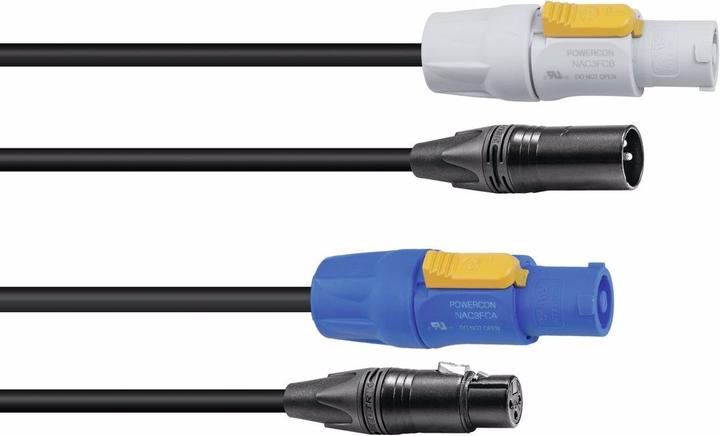 Actual product image Sommer Cable Combination cable DMX PowerCon/XLR 5m (5 m)