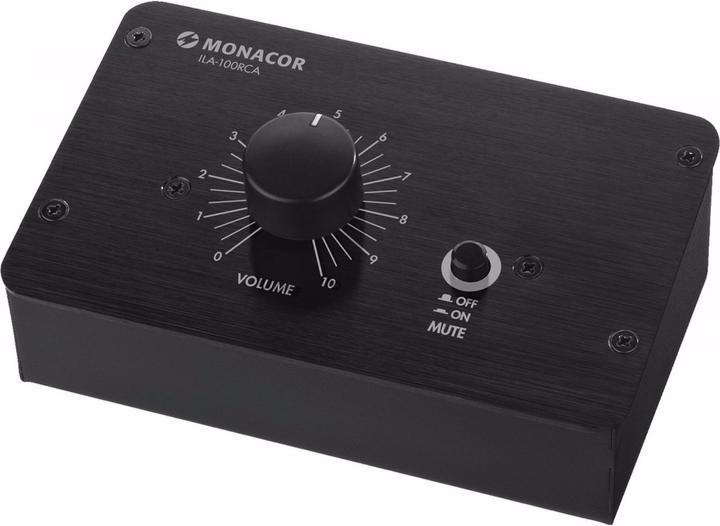 Monacor Réglage du niveau 2xCinch RCA 1x3.5mm