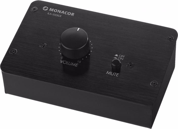 Monacor Pegelregler 2xComboXLR/6.3mm 1x3.5mm