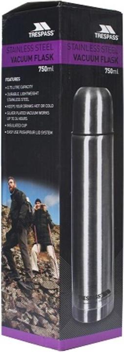Actual product image Trespass THIRST 75 X - 750ML STAINLESS STEEL BOTTLE (0.75 l)