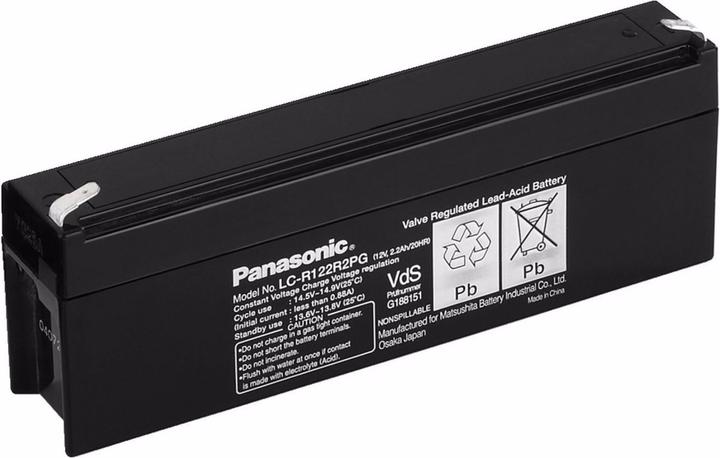 Produktbild Panasonic Blei-Akku 12V/2.2Ah/0.8kg, wartungsfrei (12 V, 2.30 Ah)