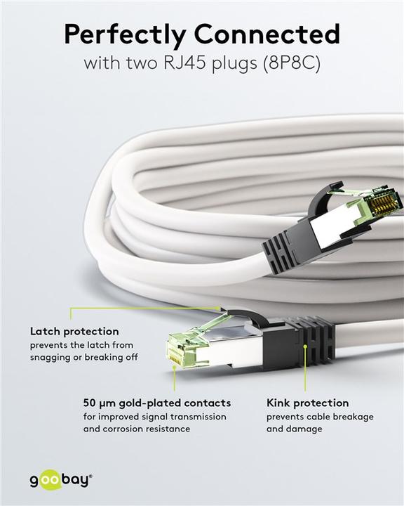 Actual product image Goobay Network cable (S/FTP, CAT8.1, 3 m)