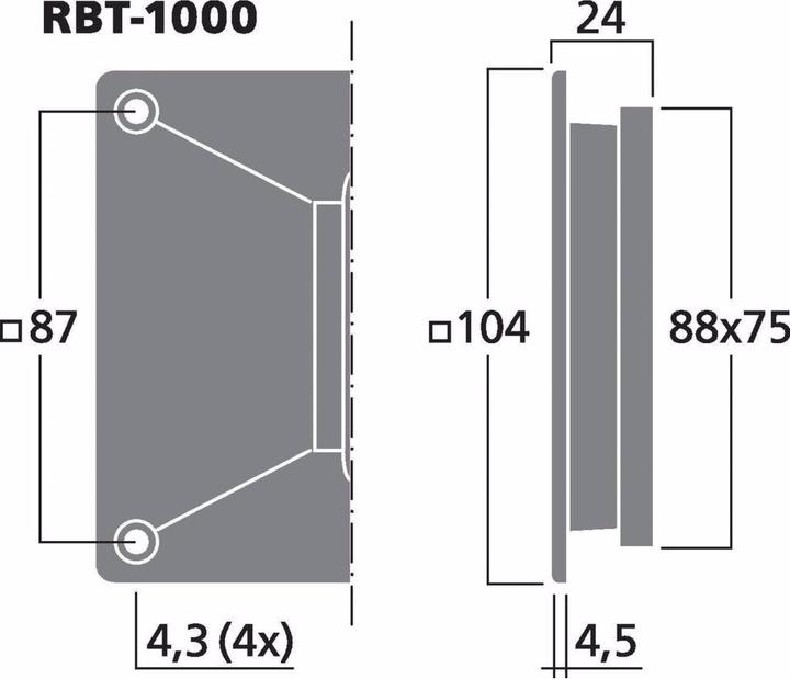 Produktbild Monacor Baendchen-Hochtoener (Passiv)